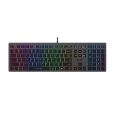 A4tech FX60H FStyler Grey (Neon Backlit) Wired Keyboard with 2 USB HUB