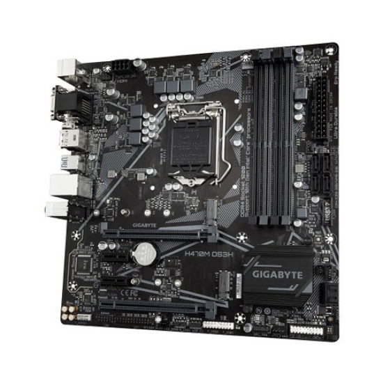 Gigabyte H470M DS3H 10th Gen Micro ATX Motherboard