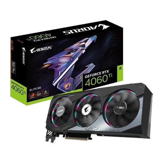 GIGABYTE AORUS GeForce RTX 4060 Ti ELITE 8G GDDR6 Graphics Card