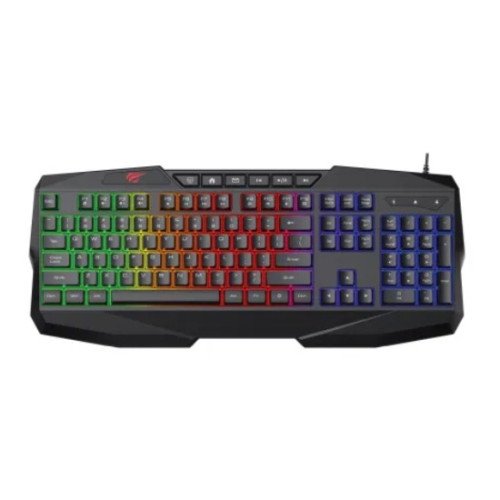 Havit KB878L Black USB Multi-Function Backlit Gaming Keyboard with Bangla