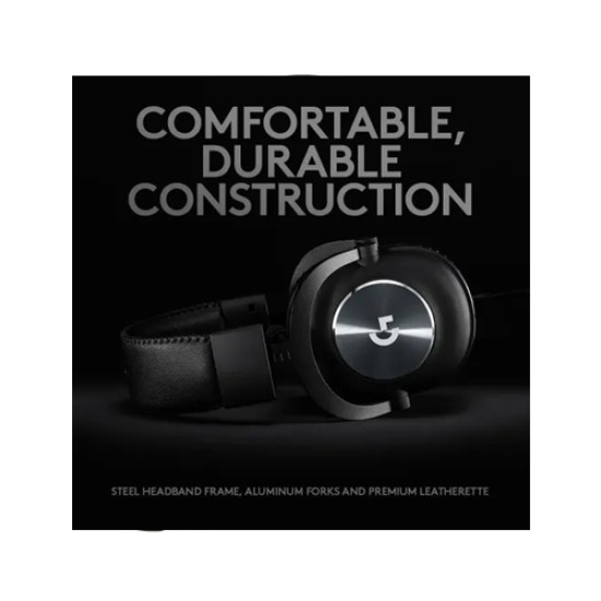 Logitech G PRO 3.5mm Single & Dual port Gaming Headphone Black
