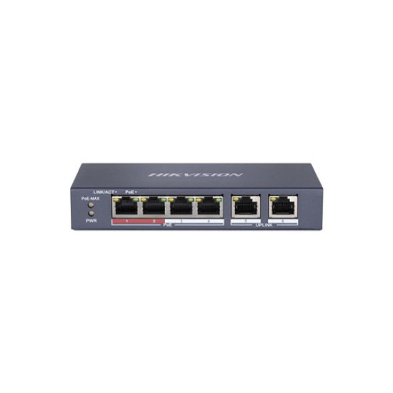 Hikvision DS-3E0106MP-E/M 4 Port Unmanaged PoE Switch