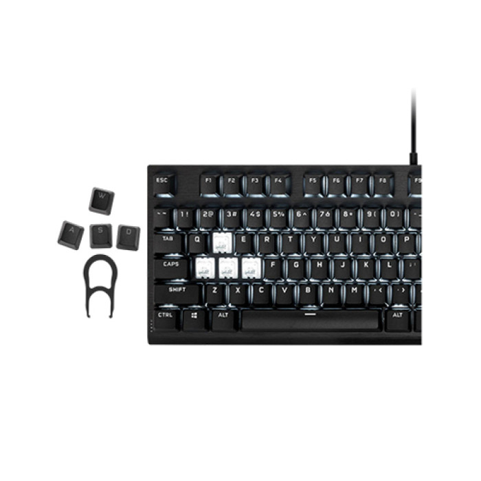 Kit Touches PBT Double Shot Pour Clavier Mécanique - Surface Texturée, 1.5mm Épaisseur - Compatible Corsair, MX - Vert Menthe