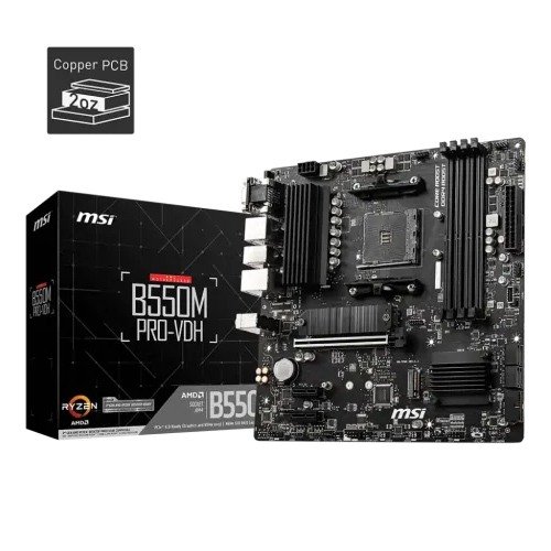 MSI B550M Pro-VDH AMD AM4 DDR4 Micro-ATX Motherboard