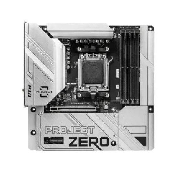 MSI B650M PROJECT ZERO AMD B650 Chipset AM5 mATX Motherboard