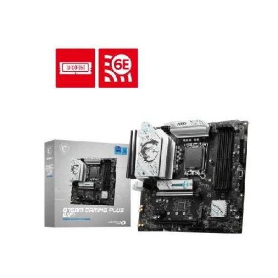 MSI B760M GAMING PLUS WIFI DDR5 Intel® B760 Chipset 14th/ 13th/ 12th Gen mATX Motherboard