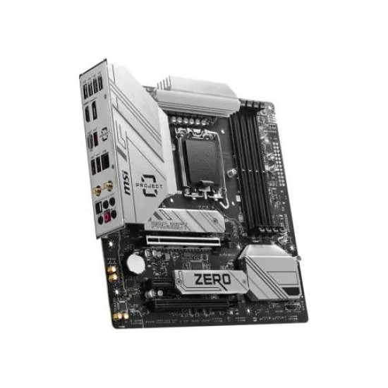 MSI B760M PROJECT ZERO DDR5 Intel® B760 Chipset 14th/ 13th/ 12th Gen mATX Motherboard