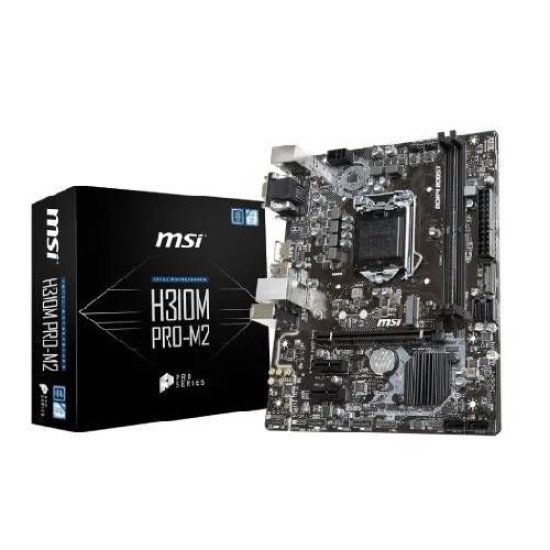 MSI H310M PRO-M2 Intel® H310 Chipset  9th / 8th Gen mATX Motherboard