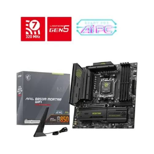MSI MAG B850M MORTAR WIFI AMD B850 Chipset AM5 mATX Motherboard