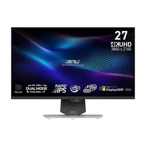 MSI MPG 274URDFW E16M 27 inch 320Hz 4K FHD Rapid IPS Dual Mode Gaming Monitor