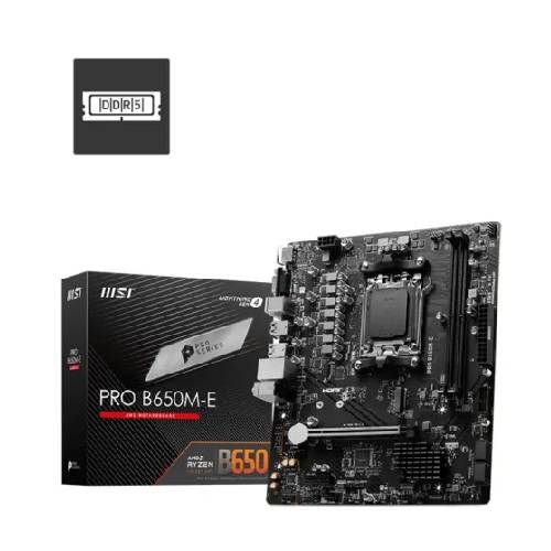 MSI PRO B650M-E AMD B650 Chipset AM5 mATX Motherboard