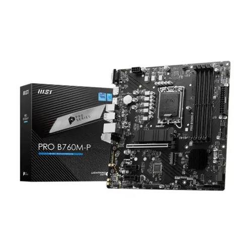 MSI PRO B760M-P DDR5 Intel® B760 Chipset 14th/ 13th/ 12th Gen mATX Motherboard