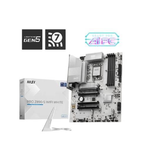 MSI PRO Z890-S WIFI WHITE LGA 1851 ATX Motherboard