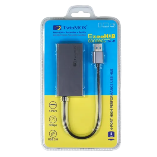 TwinMOS EzeeHUB-34L-M 4-Port USB Hub