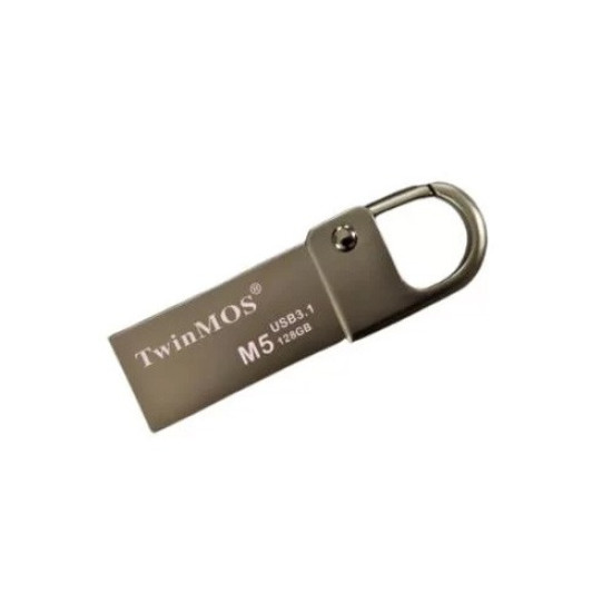 TwinMOS M5 128GB USB 3.1 Gen 1 Metal Body Silver Pen Drive