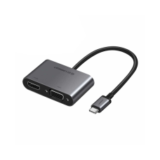 UGreen USB-C to HDMI+VGA Converter with PD Gray