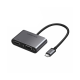 UGreen USB-C to HDMI+VGA Converter with PD Gray