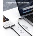 UGREEN US316 USB-C 2.0 to Angled USB-C M/M 2m Black Braided Cable