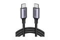 Ugreen US261 USB Type-C Male to Male, 1 Meter, Gray-Black Charging & Data Cable