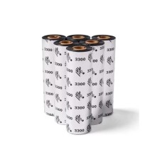 Zebra Wax/Resin Ribbon 110mmx300m (4.33inx984ft)