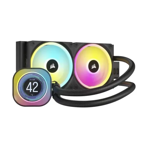 Corsair iCUE Link H100i LCD RGB 240mm AIO Liquid CPU Cooler