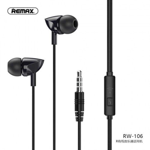 REMAX RW-106 Wired Earphone for Calls & Music