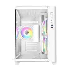 Revenger Air Tank Mini Mid Tower White (Tempered Glass Window) Micro-ATX Gaming Desktop Case