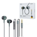 Remax RM-595 Double Moving Coil 3.5mm Earphone Black