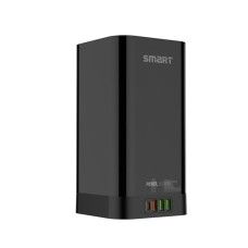 Smart SEE-PT64W 6-Outlet USB Tower Extension Power Socket with 15W Wireless Charger