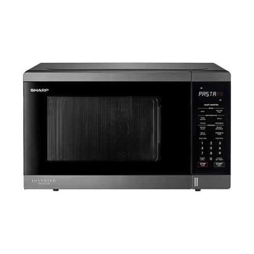 Sharp R-395E(BS) 34 Liter 1200W Smart Inverter Microwave Oven