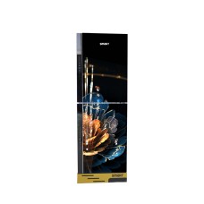 Smart SER-356TS 356 Liter Glass Door Top Mount Refrigerator