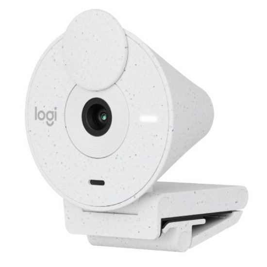 Logitech BRIO 300 Full HD 1080p 2MP Webcam, Off White