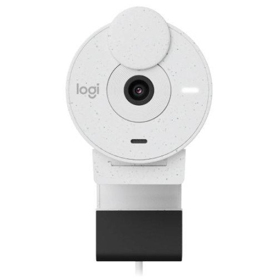 Logitech BRIO 300 Full HD 1080p 2MP Webcam, Off White