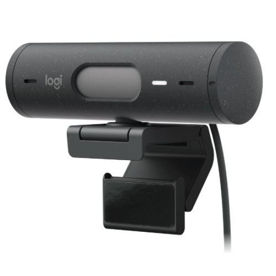 Logitech BRIO 500 Full HD 1080p 4MP Auto-framing Webcam, Graphite