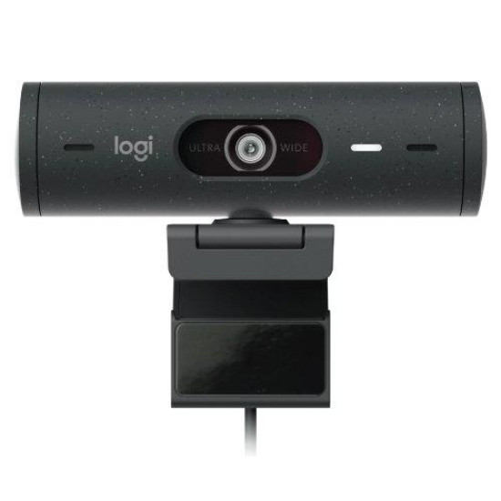 Logitech BRIO 500 Full HD 1080p 4MP Auto-framing Webcam, Graphite