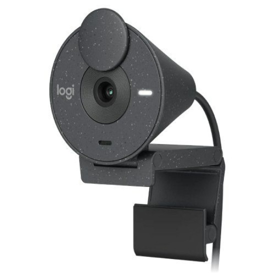 Logitech BRIO 300 Full HD 1080p 2MP Webcam, Graphite