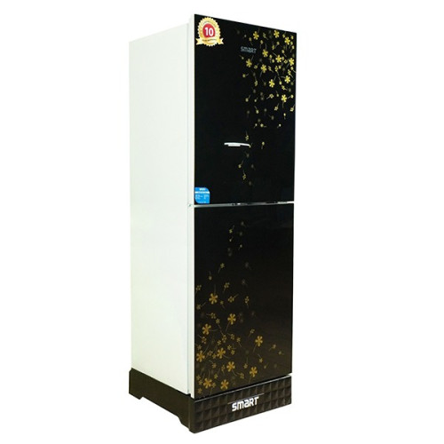 SMART SER-217TS 217 Ltr Top Mount Black Refrigerator