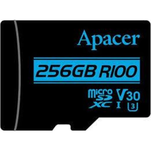Apacer 256GB microSDXC UHS-I U3, V30, R100 (AP256GMCSX10U7-RAGC))
