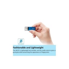 Apacer AH25C 128GB, USB 3.2 Gen 1 Flash Drive, Blue (AP128GAH25CU-1)