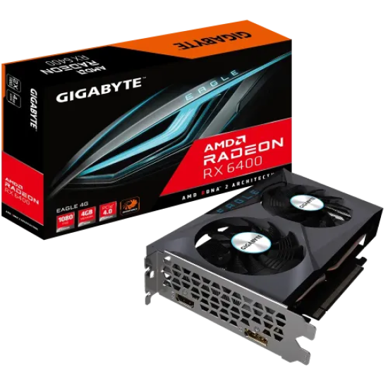 GIGABYTE Radeon RX 6400 EAGLE 4GB GDDR6 Graphics Card