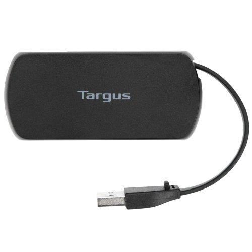TARGUS ACH214AP-51 USB 2.0 BLACK HUB WITH SLEEK AND TRAVEL FRIENDLY