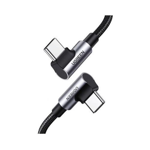 UGREEN Right Angle USB-C Cable 2m (Space Gray) (Model: US335|P/N: 70698) - 1 Year Warranty
