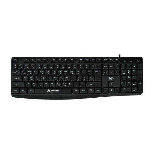 XTREME KB220S STANDARD USB-BANGLA BLACK KEYBOARD