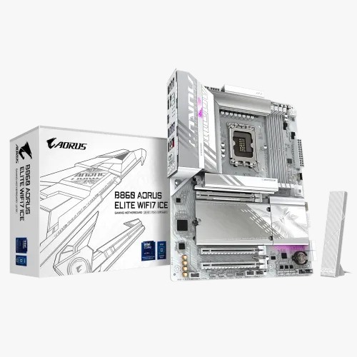 Gigabyte B860 AORUS ELITE WIFI7 ICE LGA1851 ATX Motherboard