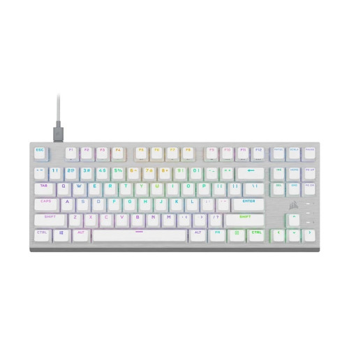 Corsair K60 PRO TKL RGB Wired (OPX Switch) White Gaming Keyboard