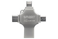 SMART SM8 128GB SuperFast 4-in-1 Metal Body Mobile Disk Drive